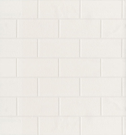 Barclays Paintable Paintable White Tile Wallpaper