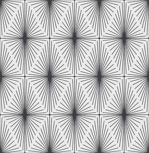 2766-23824 Draper Black Geometric Wallpaper