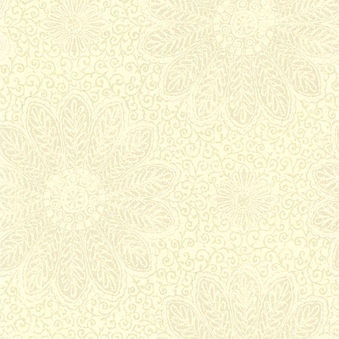 2766-66951 Oxalis Neutral Floral Scroll Wallpaper