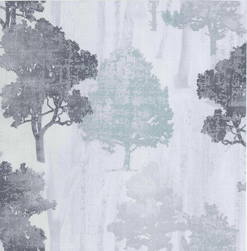 2766-95577 Opuntia Silver Tree Silhouettes Wallpaper