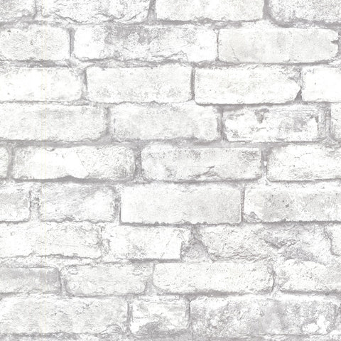 2767-21261 Garett Off-White Brick Wallpaper