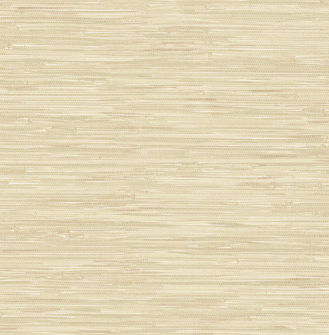 2767-22267 Maytal Light Yellow Faux Grasscloth Wallpaper