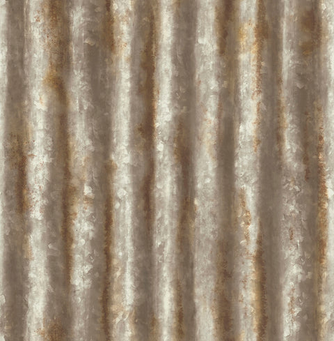 2767-22334 Alloy Brass Corrugated Metal Wallpaper
