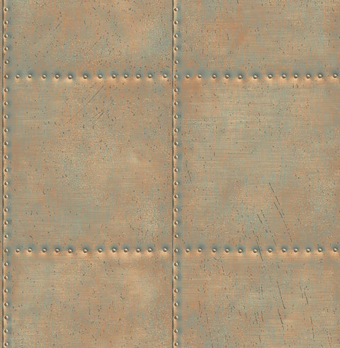2767-22344 Indium Bronze Sheet Metal Wallpaper