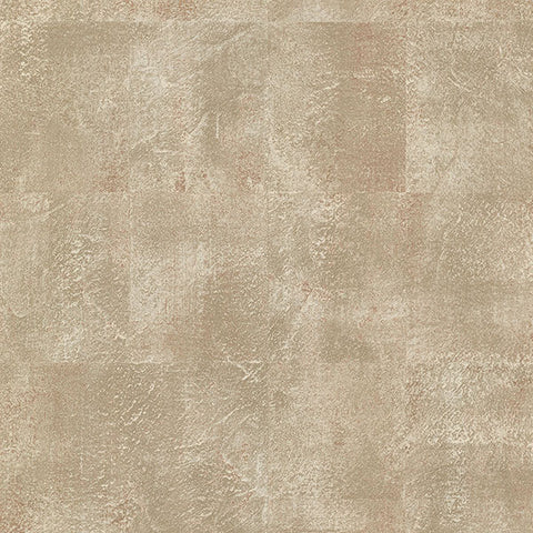 2767-24432 Azoic Copper Brushstroke Squares Wallpaper