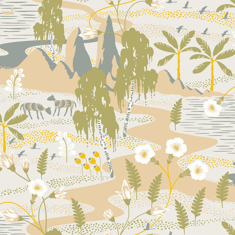 Kiruna Beige Oasis Wallpaper