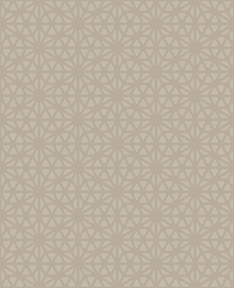 Billie Taupe Geometric Wallpaper