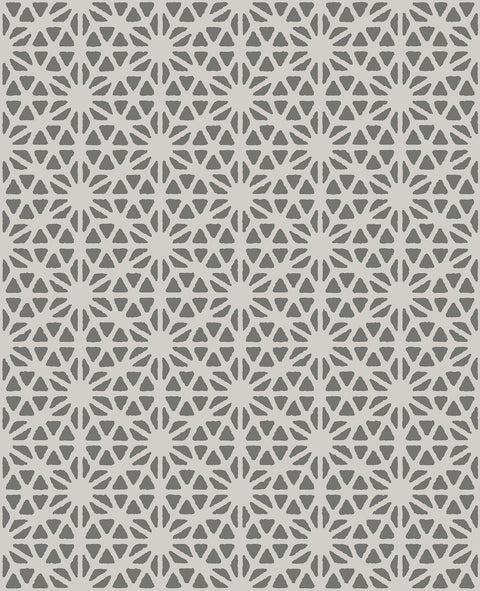 Billie Slate Geometric Wallpaper
