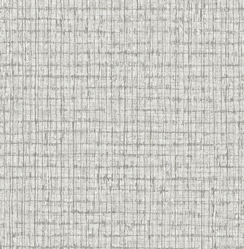 Graphite Palmweave Wallpaper