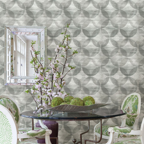 Alchemy Grey Geometric Wallpaper