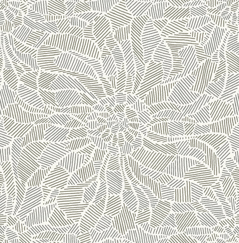 Daydream Moss Abstract Floral Wallpaper