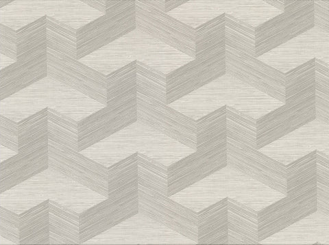2829-82053 Y Knot Light Grey Geometric Texture Wallpaper