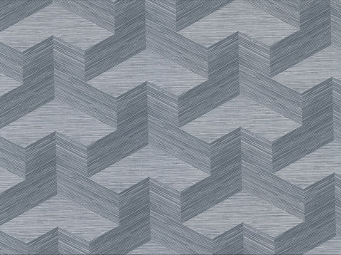 2829-82064 Y Knot Slate Geometric Texture Wallpaper