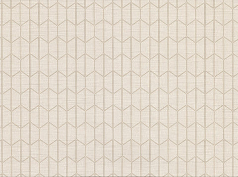 2830-2731 Gauntlet Cream Geometric Wallpaper