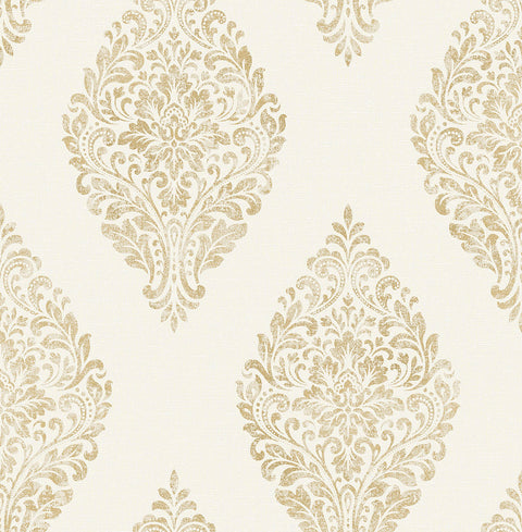 2834-25042 Pascale Off-white Medallion Wallpaper
