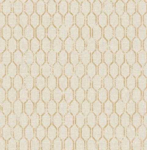 2834-25047 Elodie Neutral Geometric Wallpaper