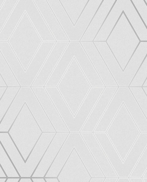 2834-42340 Adaline Light Grey Geometric Wallpaper