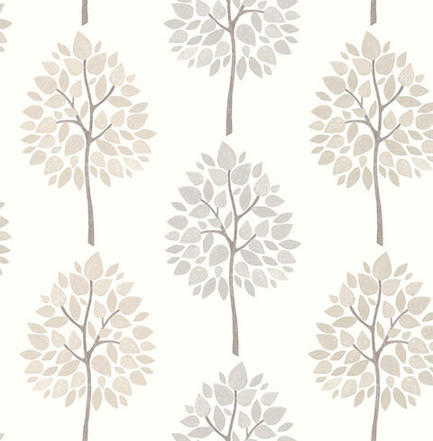 2836-24967 Ceres Grey Tree Wallpaper