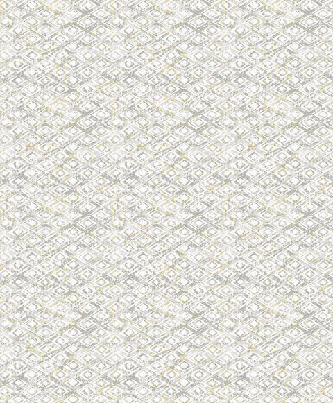 2838-IH2207 Delilah Taupe Diamond Wallpaper