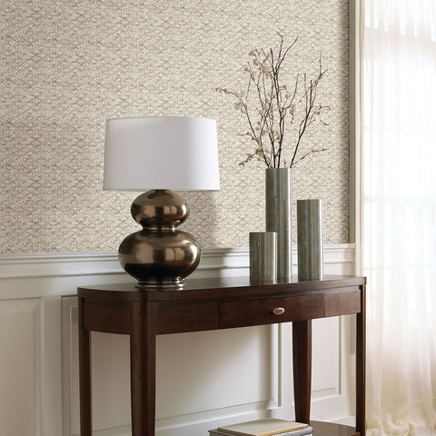 2838-IH2207 Delilah Taupe Diamond Wallpaper