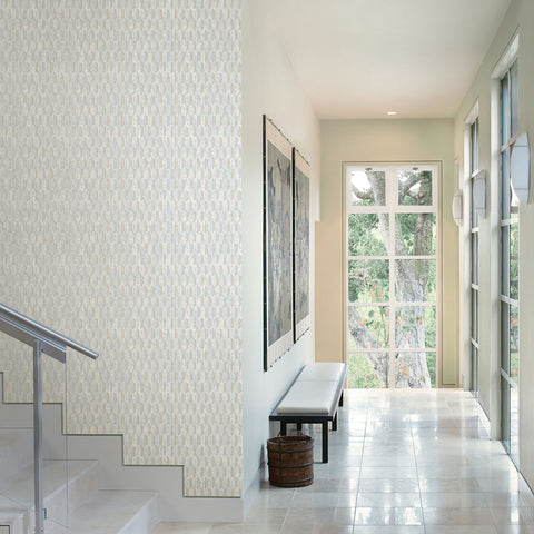 2838-IH2212 Kendall Light Blue Geometric Wallpaper