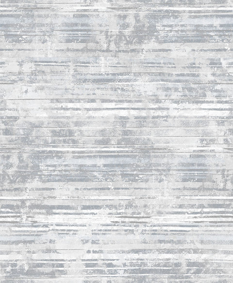 2838-IH2253 Makayla Grey Distressed Stripe Wallpaper