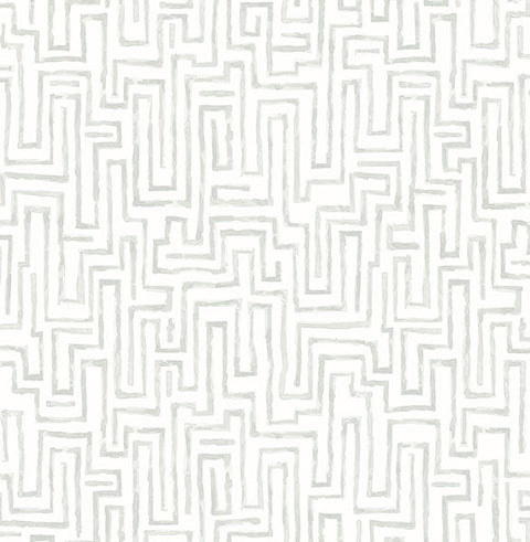 2861-25703 Ramble Grey Geometric Wallpaper