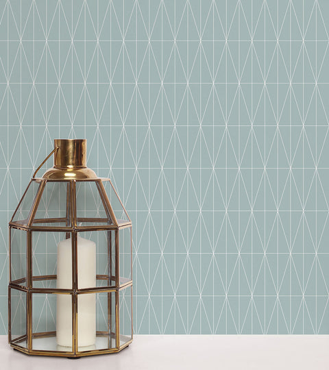 2889-25211 Tofta Light Blue Geometric Wallpaper