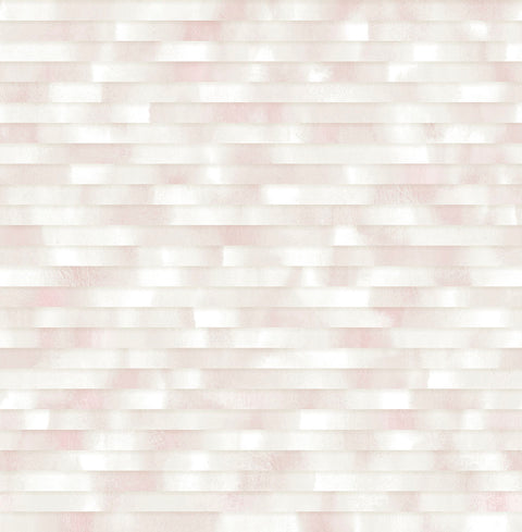 2889-25232 Kalmar Light Pink Hazy Stripe Wallpaper