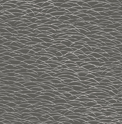 2889-25245 Hono Taupe Abstract Wave Wallpaper