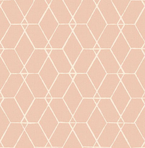 2889-25250 Osterlen Light Pink Trellis Wallpaper