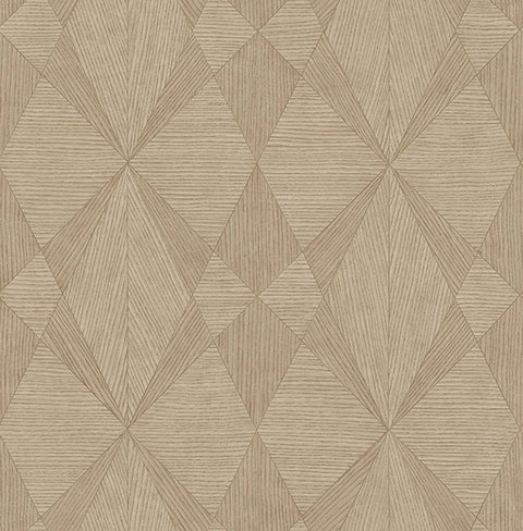2896-25330 Intrinsic Light Brown Textured Geometric Wallpaper