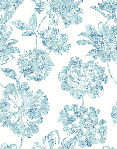 2901-25415 Folia Blue Floral Wallpaper