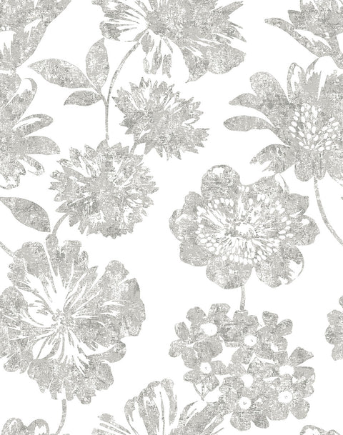 2901-25416 Folia Taupe Floral Wallpaper