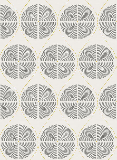 2901-25425 Luminary Grey Ogee Wallpaper
