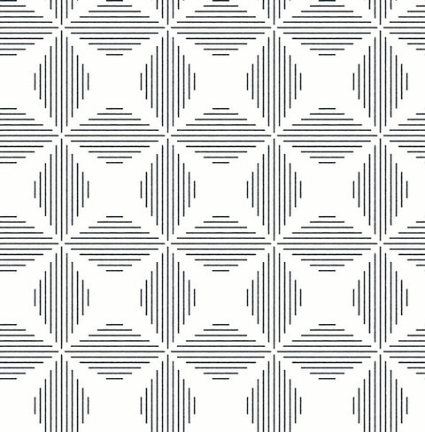 2902-25510 Telestar Black Geometric Wallpaper