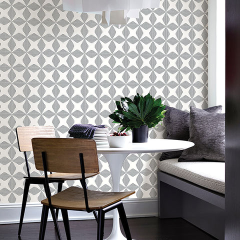 2902-25510 Telestar Black Geometric Wallpaper