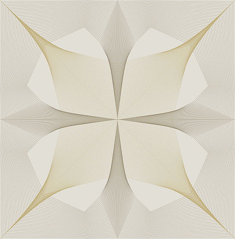 2902-25527 Radius Off-White Geometric Wallpaper