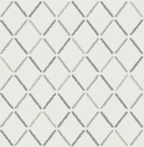 2902-25535 Allotrope Grey Linen Geometric Wallpaper