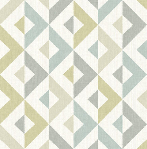 2902-25544 Seesaw Grey Geometric Faux Linen Wallpaper