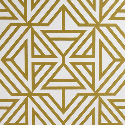 2902-87330 Helios Mustard Geometric Wallpaper