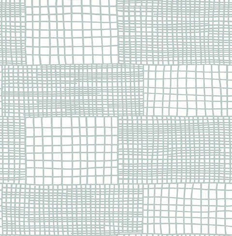 2903-25823 Maxwell Aqua Geometric Wallpaper