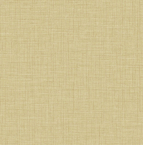 2903-25871 Jocelyn Yellow Faux Linen Wallpaper