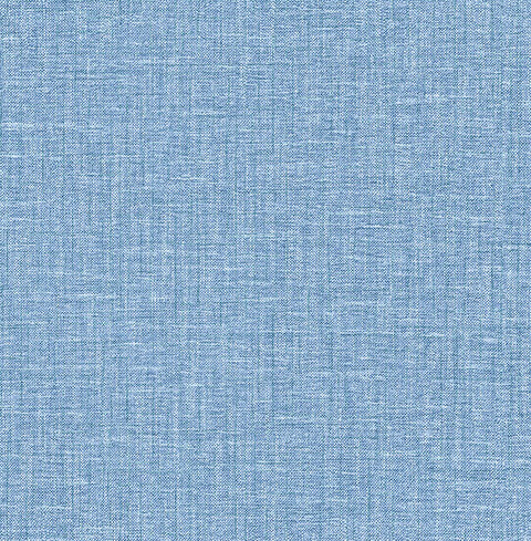 2903-25873 Jocelyn Blue Faux Linen Wallpaper