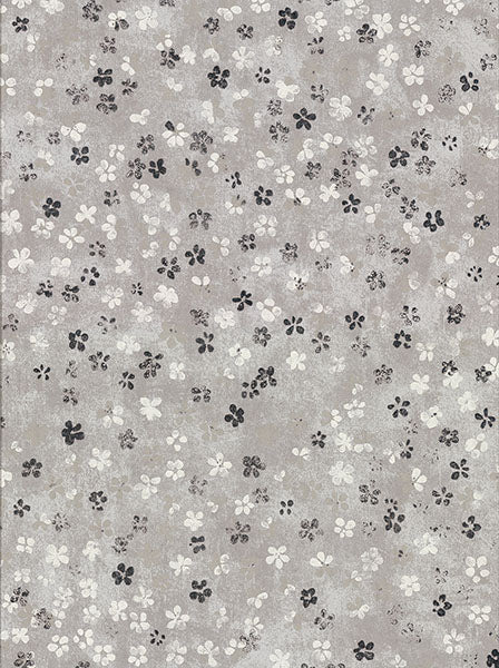 2904-00207 Cosima Grey Miniature Floral Wallpaper