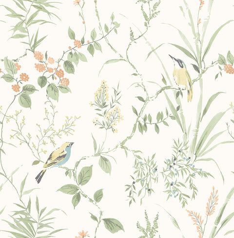 2904-24174 Imperial Garden Sage Botanical Wallpaper
