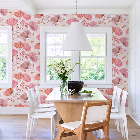 2904-25680 Zahra Pink Floral Wallpaper