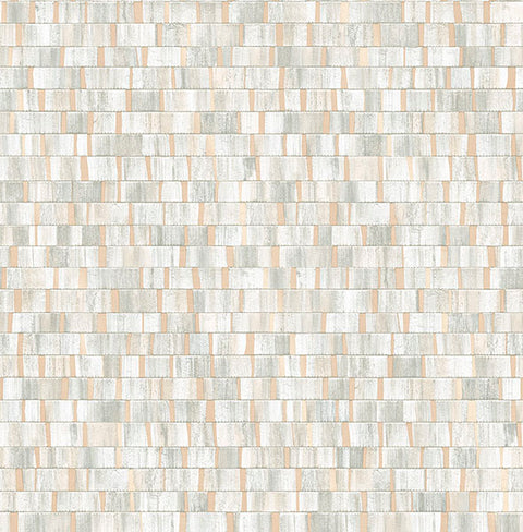 2908-24924 Dobby Champagne Geometric Wallpaper