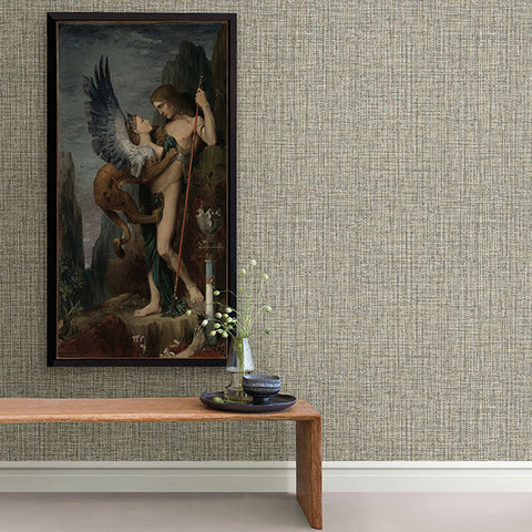 2908-24941 Rattan Coffee Woven Wallpaper