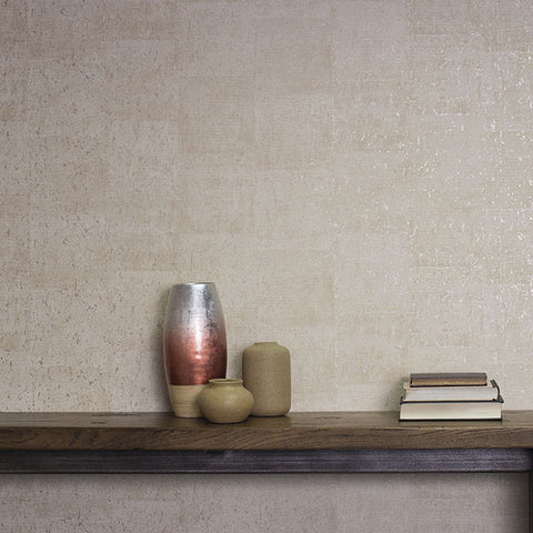 2908-24947 Millau Cream Faux Concrete Wallpaper